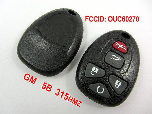 5 Button 315MHZ Remote Key for GM