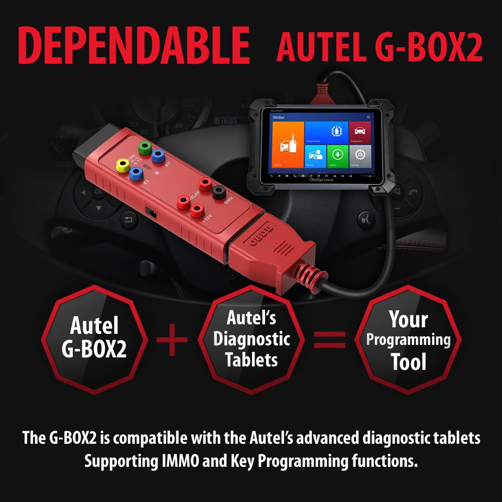 100% Original Autel G-BOX2 Tool for Mercedes Benz All Key Lost Work with Autel MaxiIM IM608/IM508