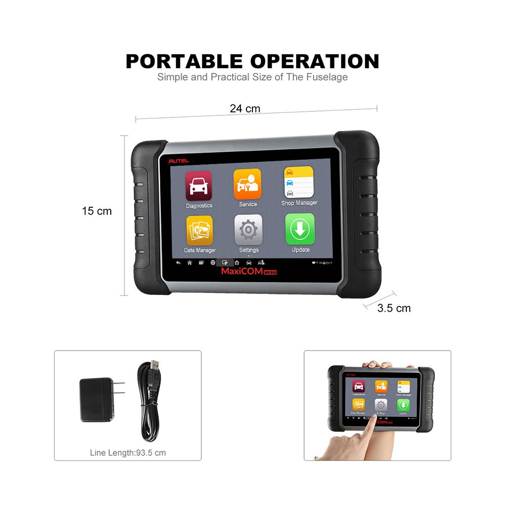 Original Autel MaxiCOM MK808 All System Diagnostic Tablet With 25 Special Functions Multi-Language