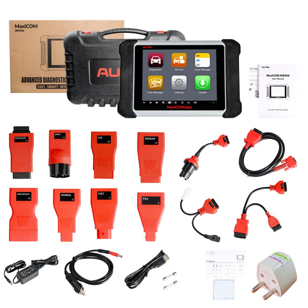 Original AUTEL MaxiCom MK906 Update version of MS906 Online Diagnostic and Programming Tool Free Shipping by DHL