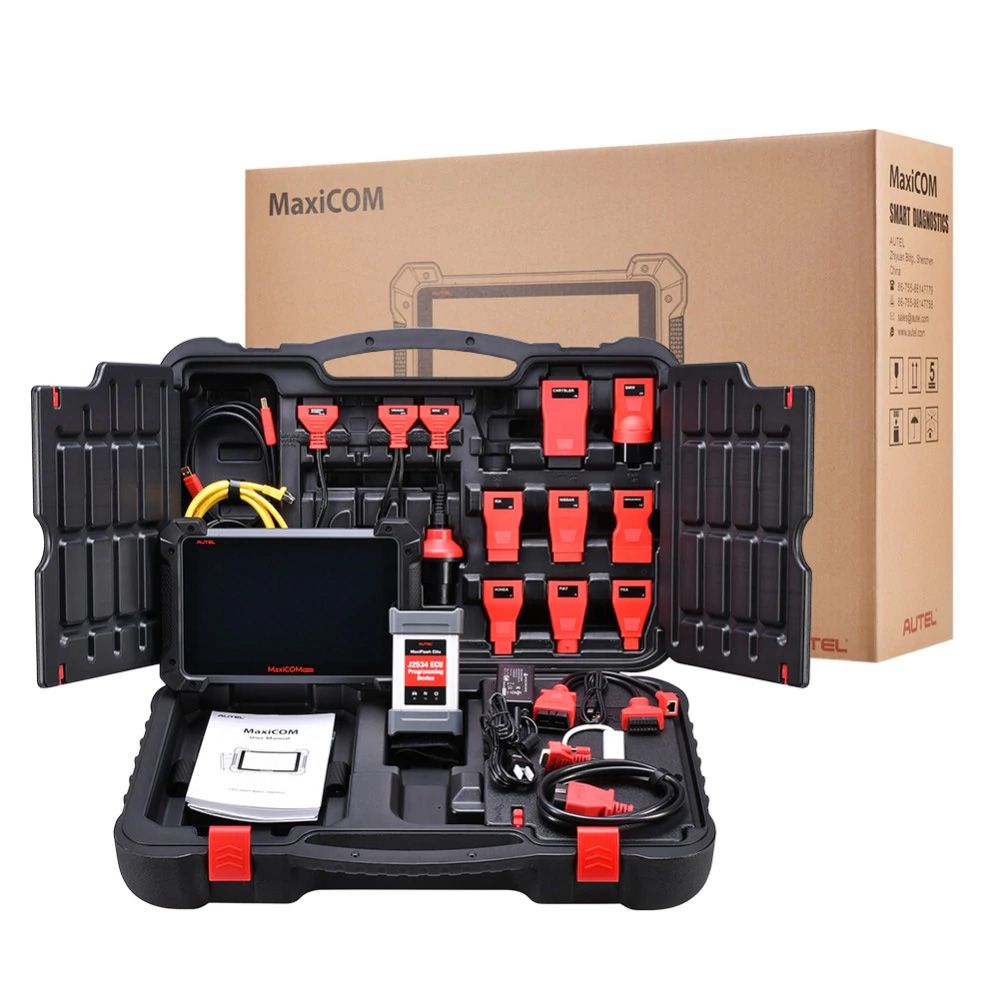 Autel MaxiCOM MK908P Pro Full System Diagnostic Tool with J2534 ECU Programming Get Free Autel MaxiAP AP200H