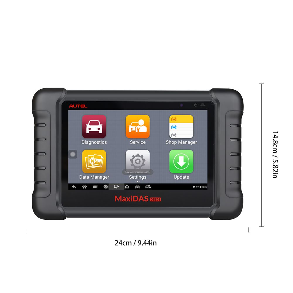 Original Autel MaxiDAS DS808K Tablet Diagnostic Tool Full Set Support Injector Coding & Key Coding