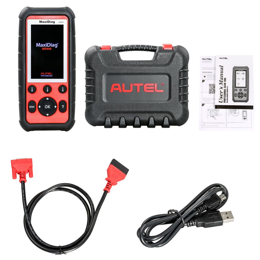 Autel MaxiDiag MD808 Diagnostic Scan Tool for Basic Four Systems Update Online Free Lifetime