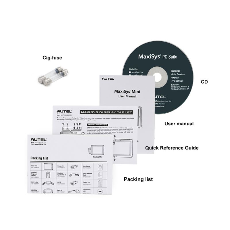 NEW Original Autel MaxiSys Mini MS905 Bluetooth/WIFI Automotive Diagnostic &Analysis System with LED Display