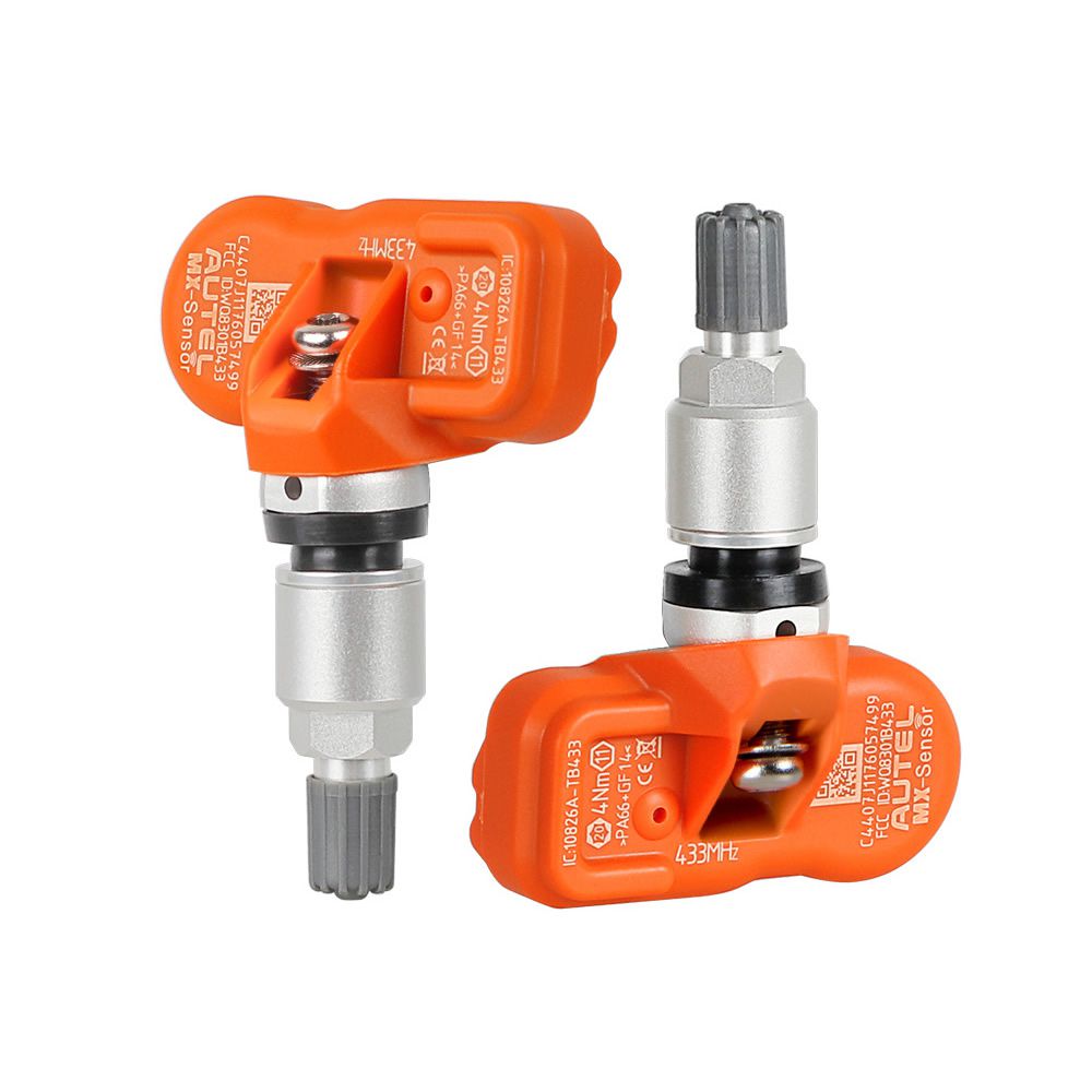 Autel MX-Sensor 315MHz+433MHz 2 in 1 Universal Programmable TPMS Sensor Metal/Rubber OE Level Tire Pressure Monitoring System