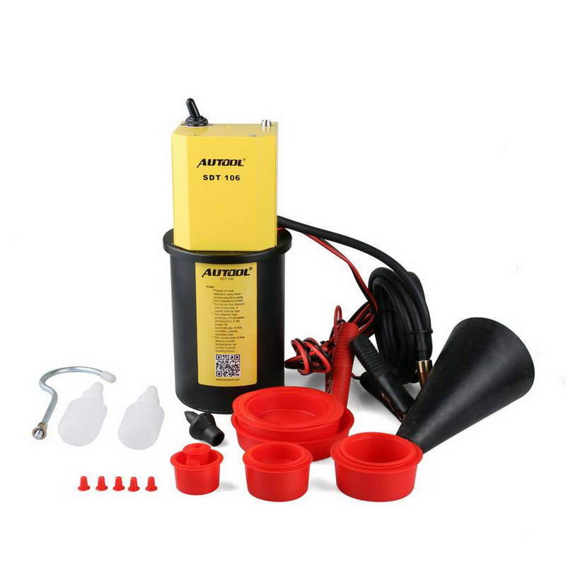 AUTOOL SDT-106 Diagnostic Leak Detector of Pipe Systems for Motorcycle/Cars/SUVs/Truck Smoke Leakage Tester