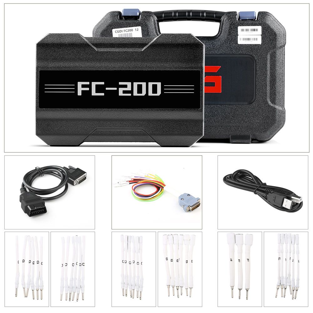 V1.1.7.0 CG FC200 ECU Programmer Full Version with New Adapters Set 6HP & 8HP / MSV90 / N55 / N20 / B48/ B58