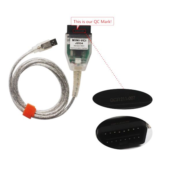 MINI VCI V12.10.019 Single Cable For Toyota Support Toyota TIS OEM Diagnostic Software