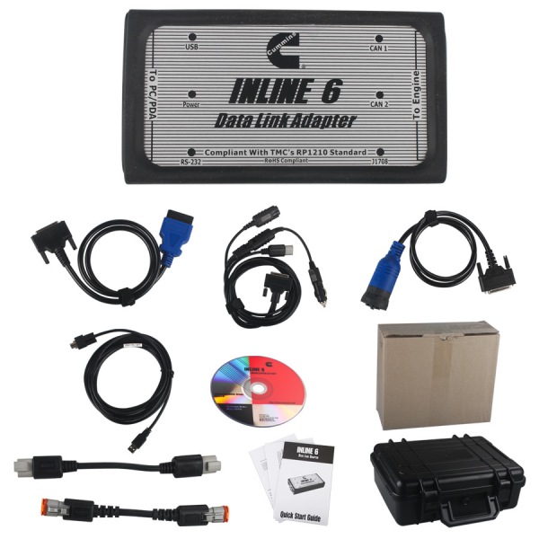 Cummins INLINE 6 Data Link Adapter Insite 7.62 Multi-language Truck Diagnostic Tool