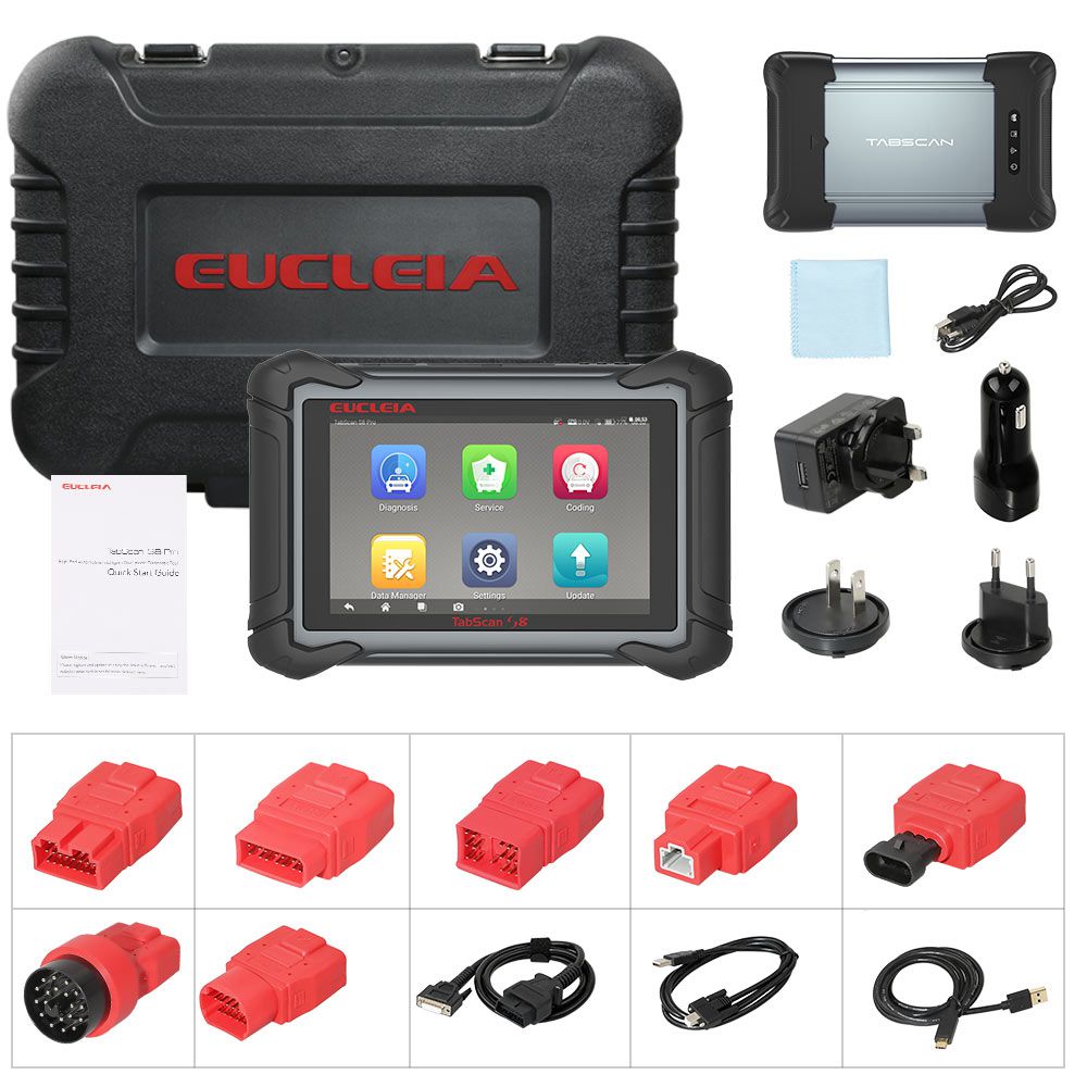 EUCLEIA TabScan S8 Pro Automotive Intelligent Dual-mode Diagnostic System Free Update Online for 18 Months