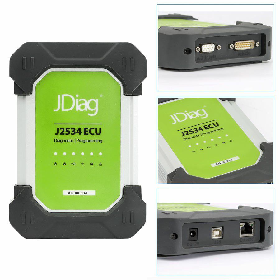 JDiag Elite II Pro J2534 Device with Full Adapters