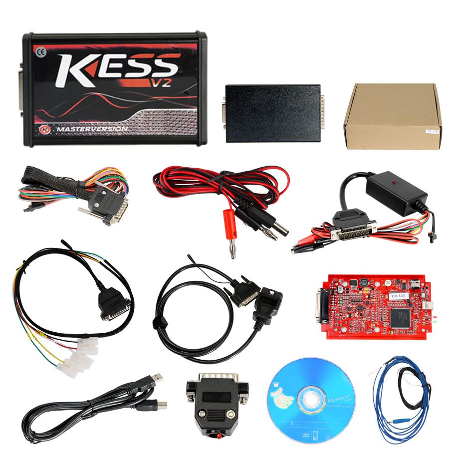 Kess V2 V5.017 SW V2.8 Red PCB Plus Ktag 7.020 SW V2.25 Red PCB EU Online Version Get Free V1.61 ECM TITANIUM