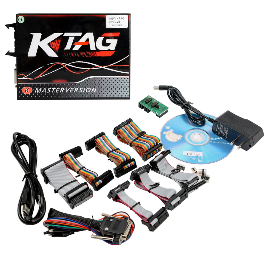 V2.25 KTAG EU Online Version Firmware V7.020 K-TAG Master with Red PCB No Tokens Limitation