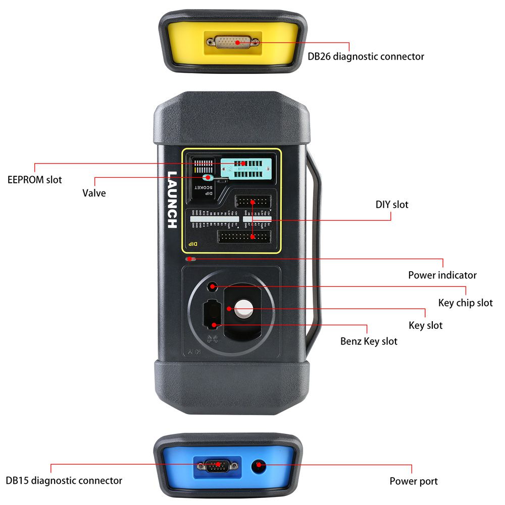 Launch GIII X-Prog 3 Advanced Immobilizer & Key Programmer for X431 V, X431 V+, ProS, X431 PAD V, PAD VII