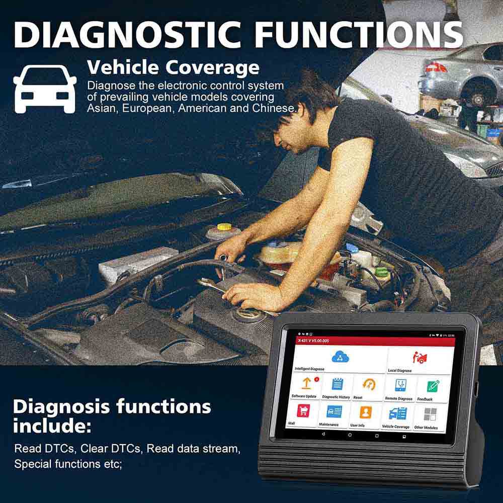 2022 Launch X431 V V5.0 8inch Tablet Wifi/Bluetooth Full System Diagnostic Tool 2 Years Free Update Online