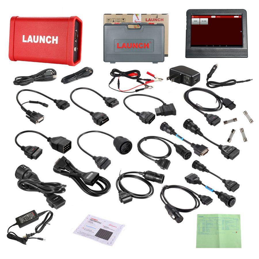 Original Launch X431 V+ Wifi/Bluetooth HD Heavy Duty Truck Diagnostic Module Free Update Online for 1 Year