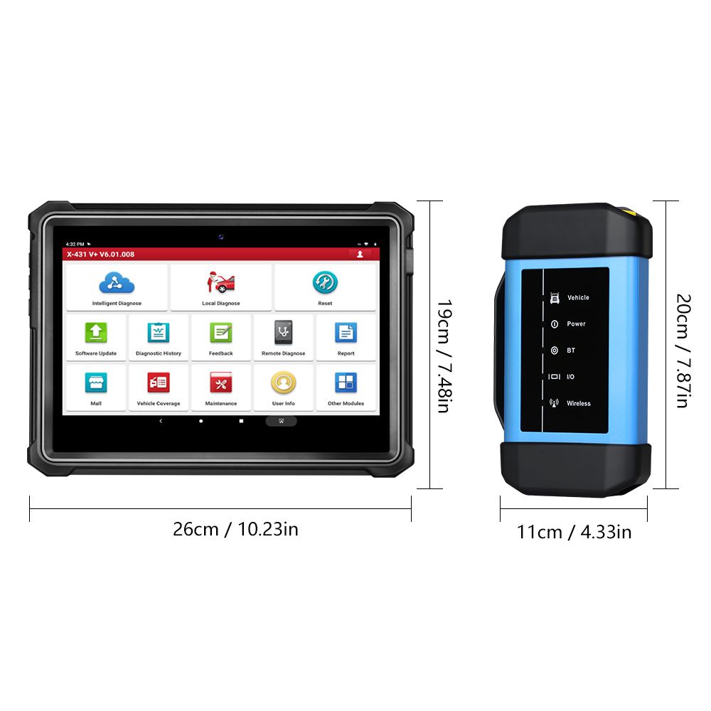 Original Launch X431 V+ HD3 Wifi/Bluetooth Heavy Duty Truck Diagnostic Tool Free Update Online