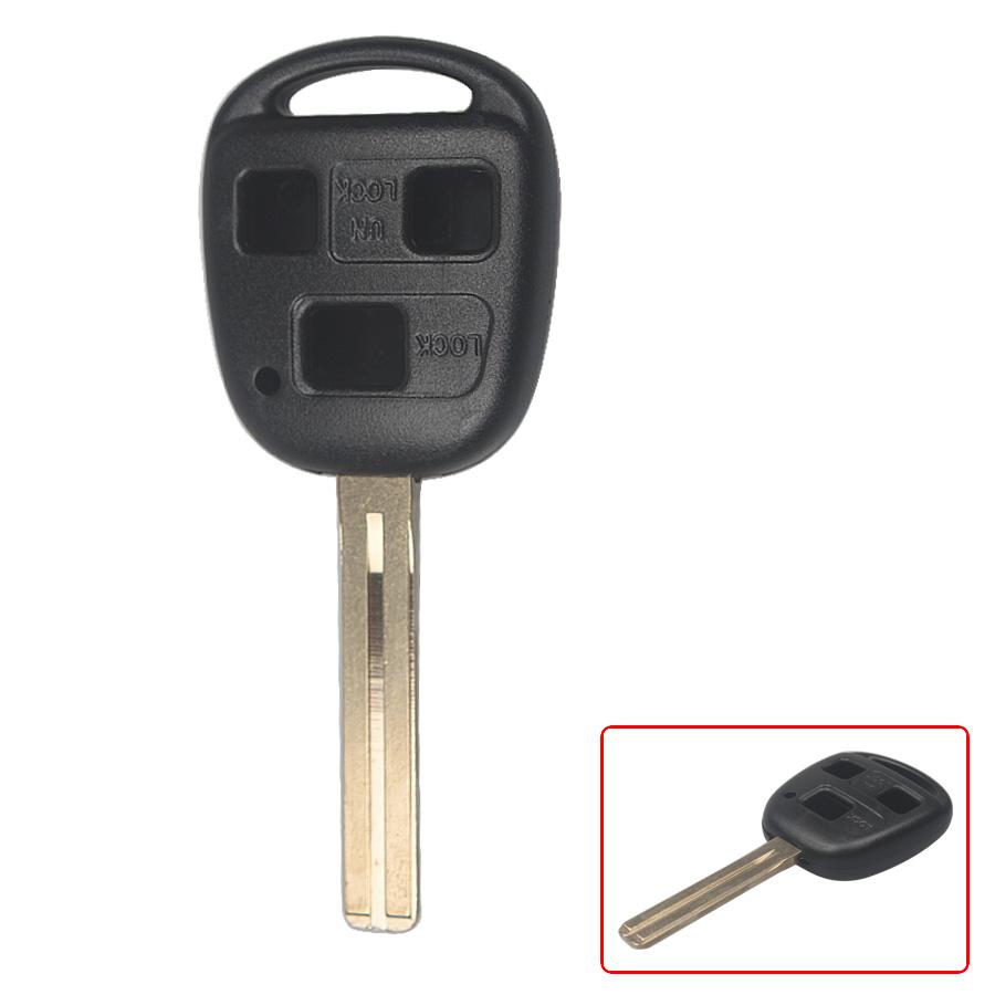 Remote Key Shell 3 Button Without  Logo TOY40(Long) For Lexus 5pcs/lot