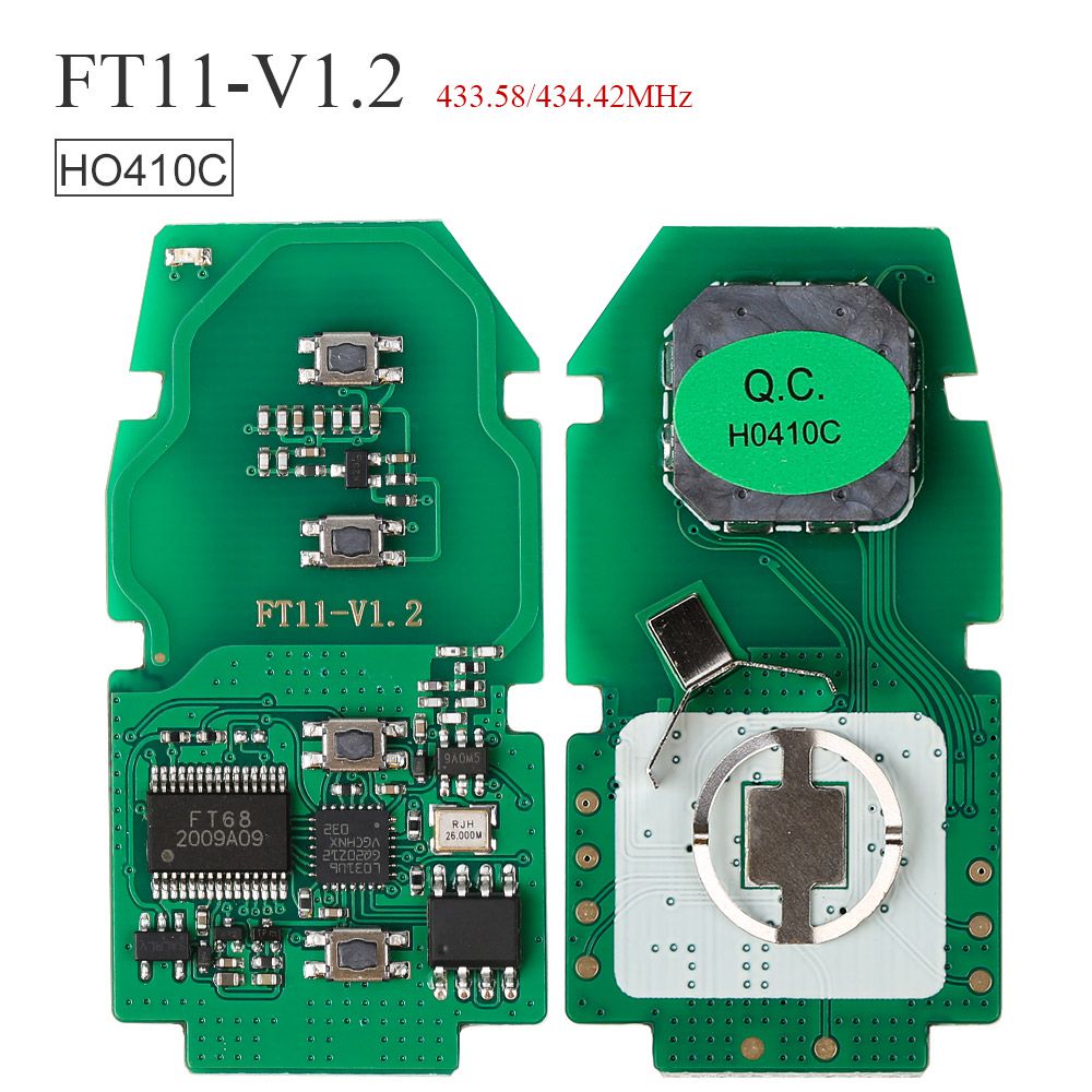 Lonsdor FT02 PH0440B Update Version of FT11-H0410C 312/314 MHz Toyota Smart Key PCB Frequency Switchable