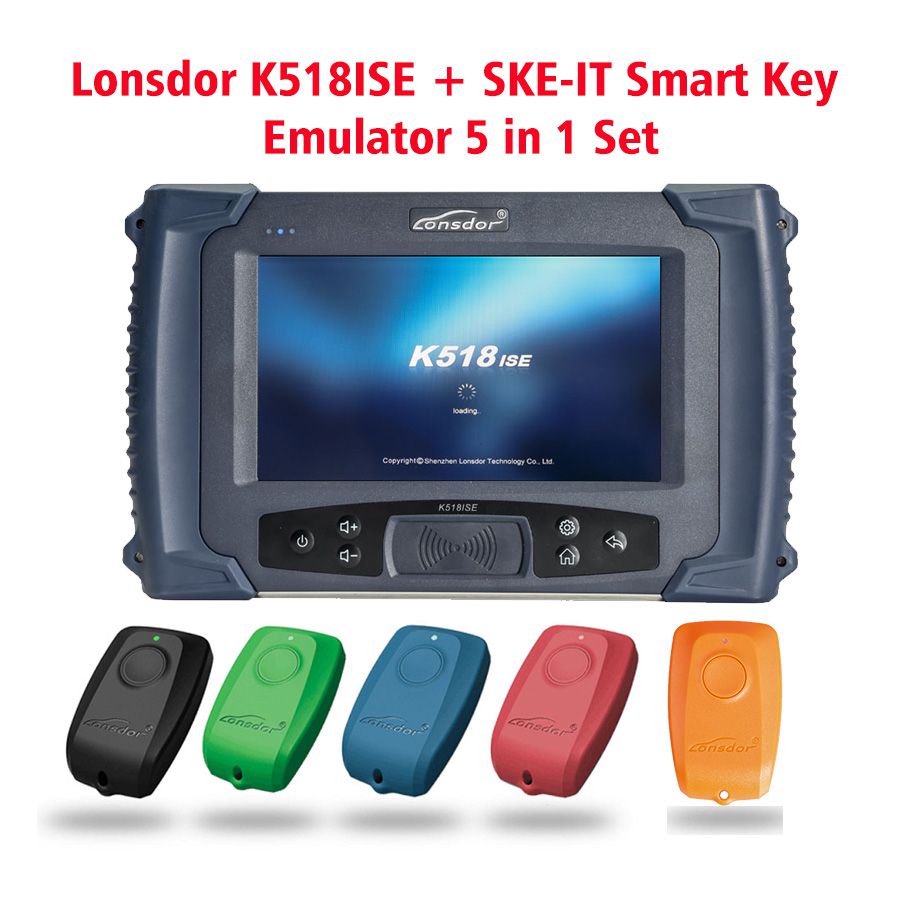 Lonsdor K518ISE Key Programmer Plus SKE-IT Smart Key Emulator 5 in 1 Set Full Package