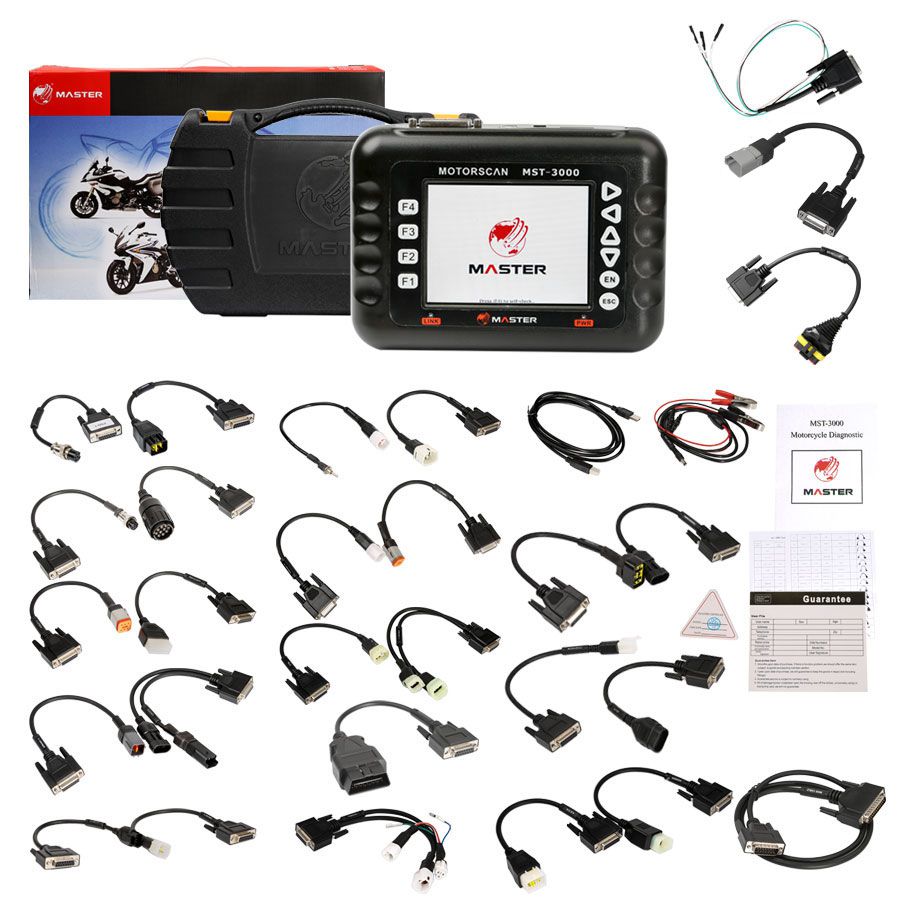 Master MST-3000 Full Version Universal Motorcycle Scanner Fault Code Scanner for Motorcycle