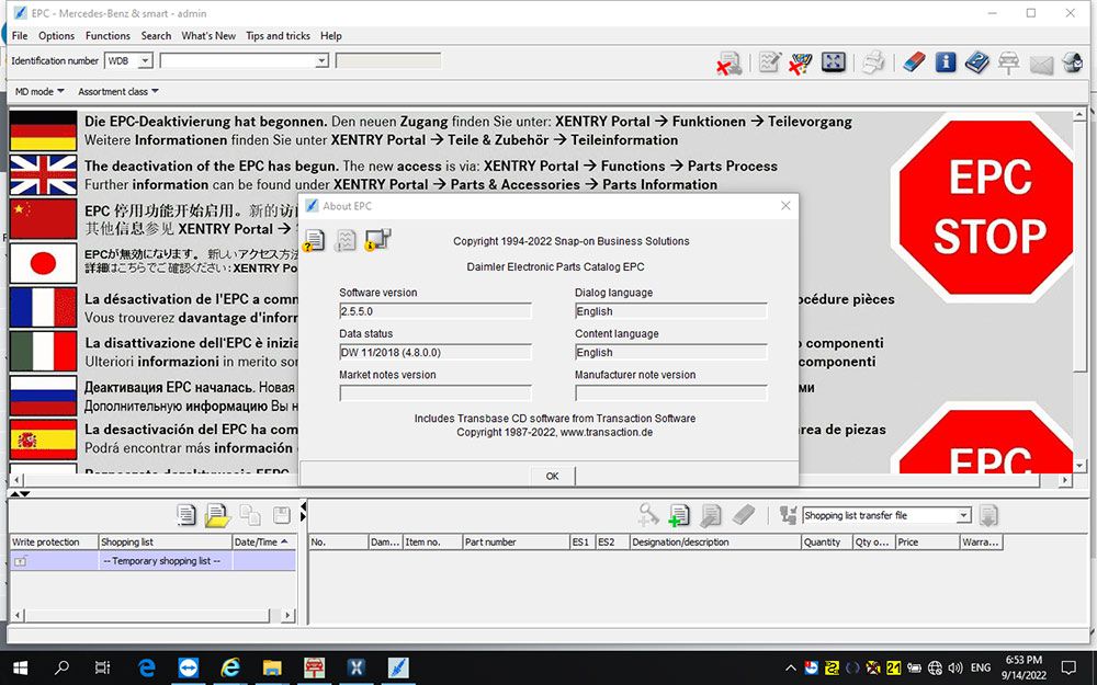 V2022.12 MB Star SD Connect C4 256G SSD WIN10 64Bit Supports HHT-WIN Vediamo DTS Monaco