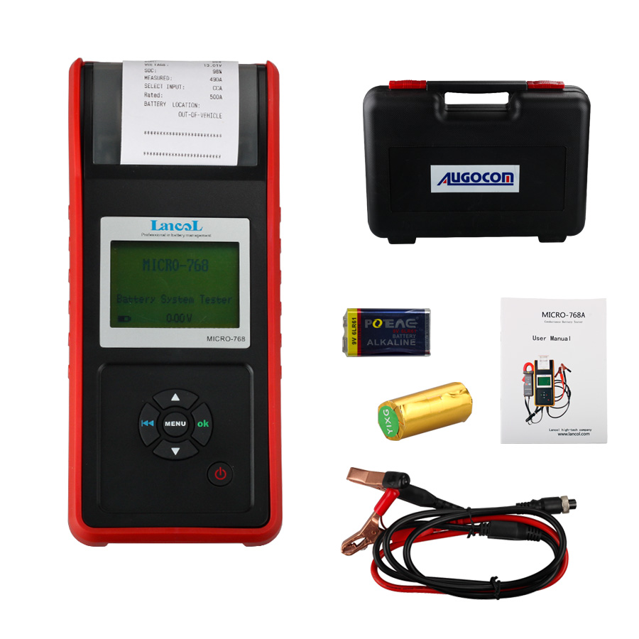 AUGOCOM MICRO-768 Battery Tester Conductance Tester for Automobile Factory/Car Repair Workshop/Car Battery Manufacturer