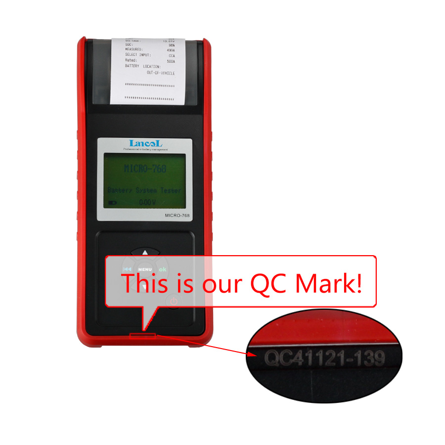 AUGOCOM MICRO-768 Battery Tester Conductance Tester for Automobile Factory/Car Repair Workshop/Car Battery Manufacturer