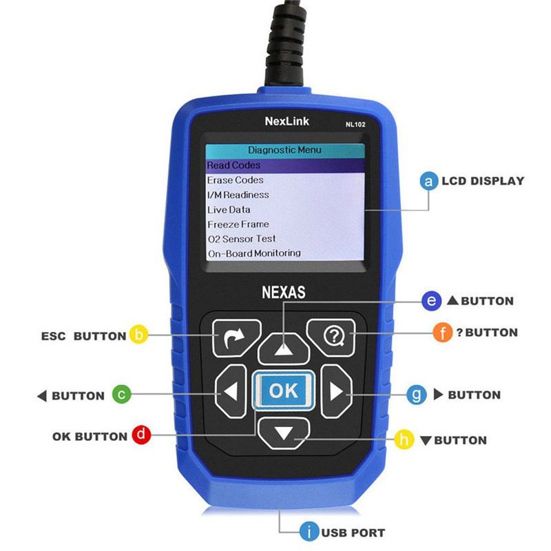 Heavy Duty Truck Diagnostic Scanner NEXAS NL102 OBD OBD2 for Volvo Scania Renault Truck Diesel Engine ABS Brake Diagnostic Tool