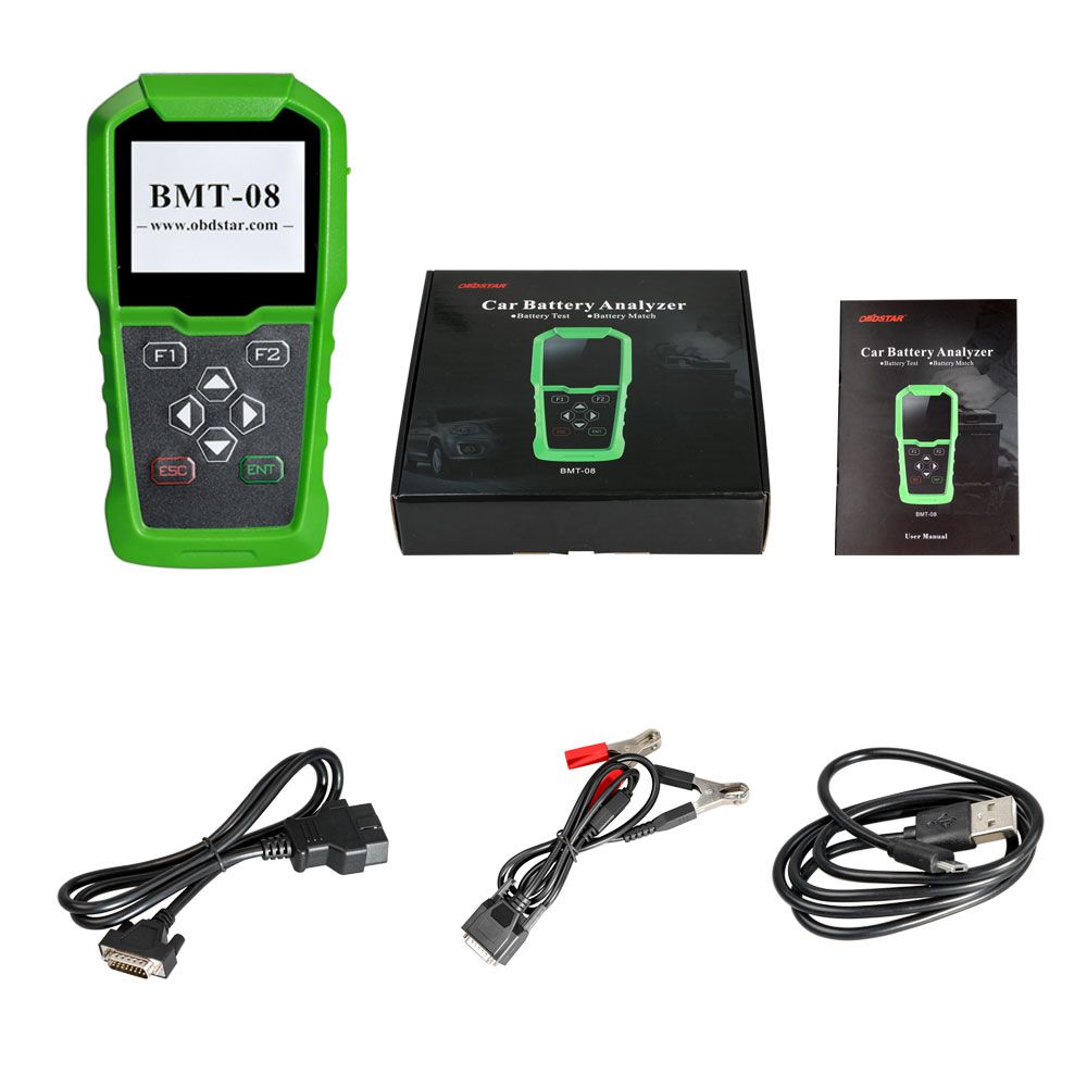 OBDSTAR BMT-08 Battery Test and Battery Match via OBD Support 12V/24V 100-2000 CCA 220AH