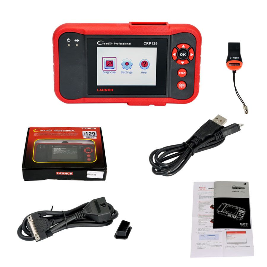 Original LAUNCH Creader CRP129 Professional Auto Code Reader Scanner