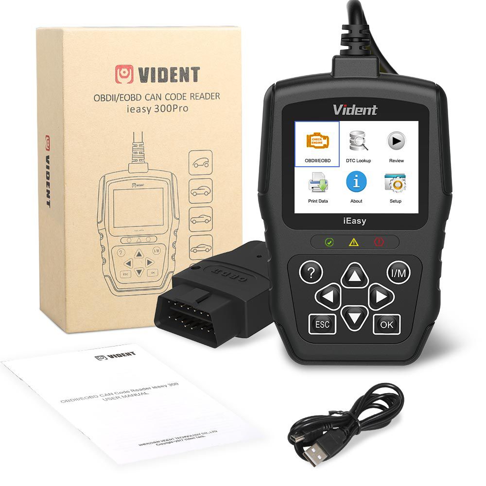 Vident iEasy300PRO EOBD/OBDII Code Reader Mode6 - Engine Diagnostics