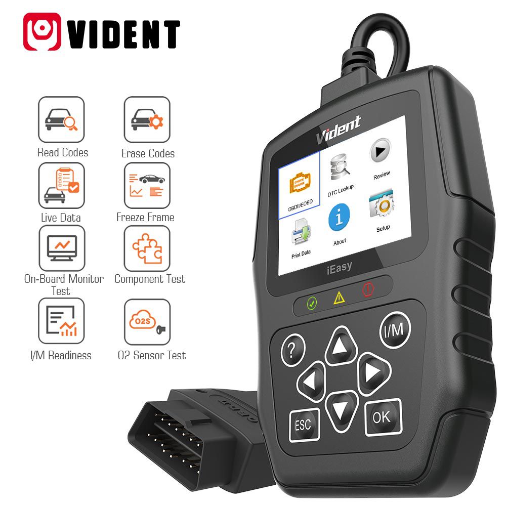 Vident iEasy300PRO EOBD/OBDII Code Reader Mode6 - Engine Diagnostics