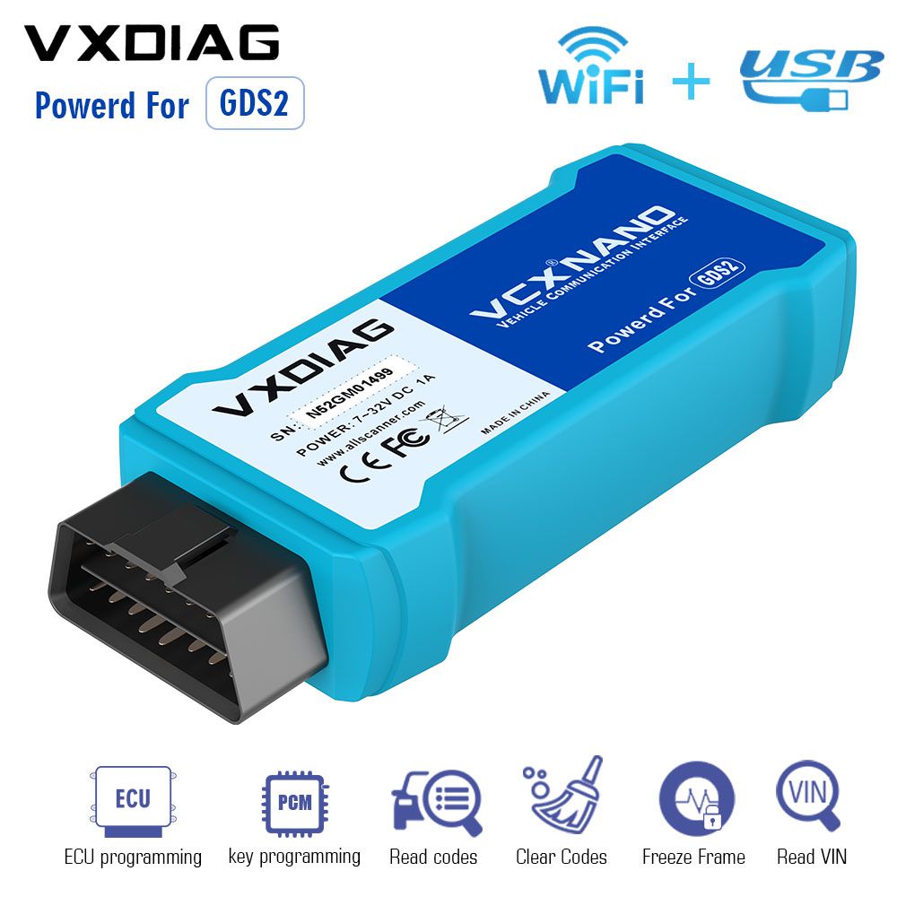 VXDIAG VCX NANO for GM/OPEL GDS2 V2021.4 Tech2WIN 16.02.24 Diagnostic Tool Wifi Version