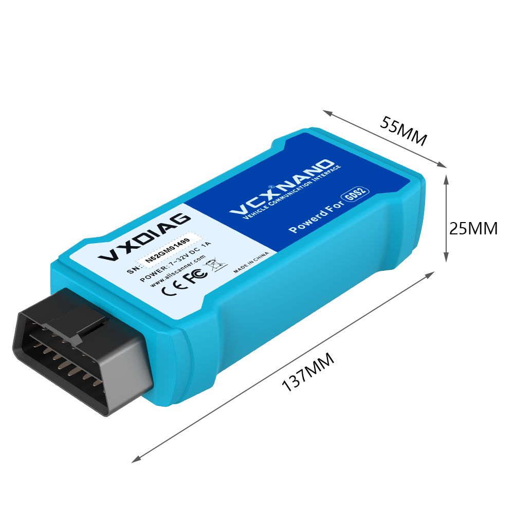 VXDIAG VCX NANO for GM/OPEL GDS2 V2021.4 Tech2WIN 16.02.24 Diagnostic Tool Wifi Version