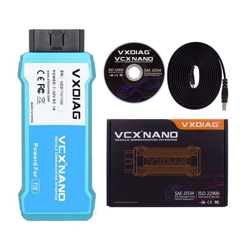 Wifi VXDiag VCX Nano for Toyota TIS Techstream V16.20.023 Compatible with SAE J2534 Support Year 2020