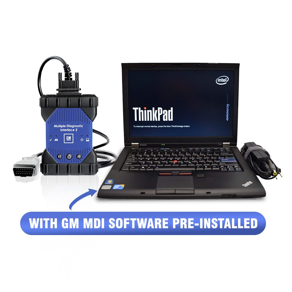 Wifi GM MDI 2 Diagnostic Interface with V2022.11 GM MDI Software Pre-installed on Lenovo T410 Laptop I5 CPU 4GB Memory Ready to Use