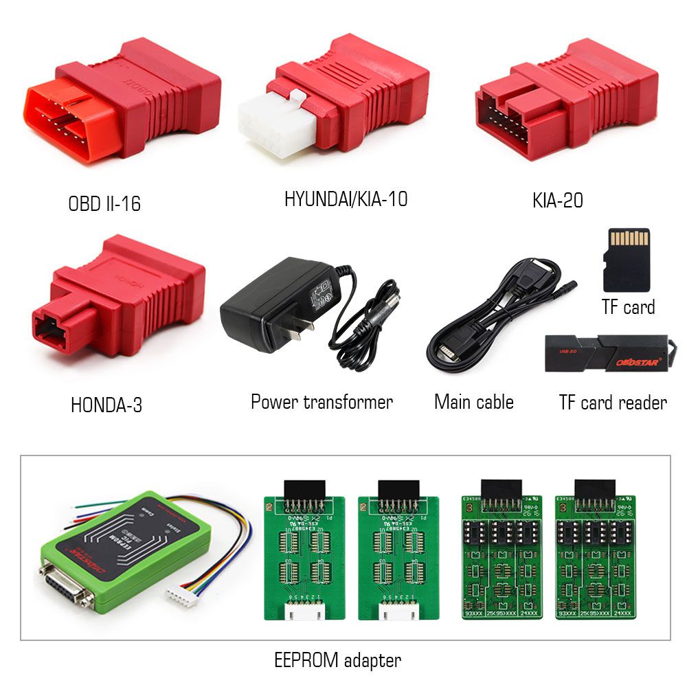 OBDSTAR X-100 PRO Auto Key Programmer (C+D) Type for IMMO+Odometer+OBD Software Get Free PIC and EEPROM 2-in-1 Adapter