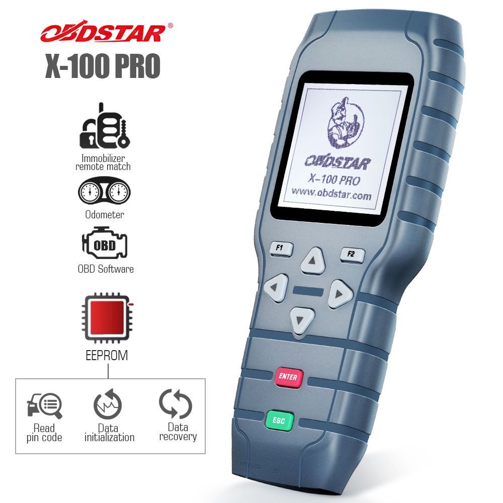 OBDSTAR X-100 PRO Auto Key Programmer (C+D) Type for IMMO+Odometer+OBD Software Get Free PIC and EEPROM 2-in-1 Adapter