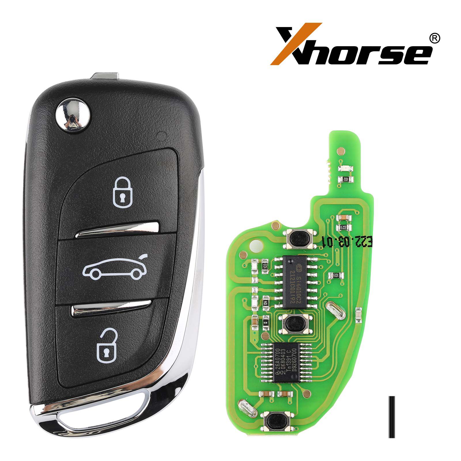 Xhorse DS Style Wireless Universal Remote Key 3 Buttons XN002 for VVDI Key Tool 5pcs/lot