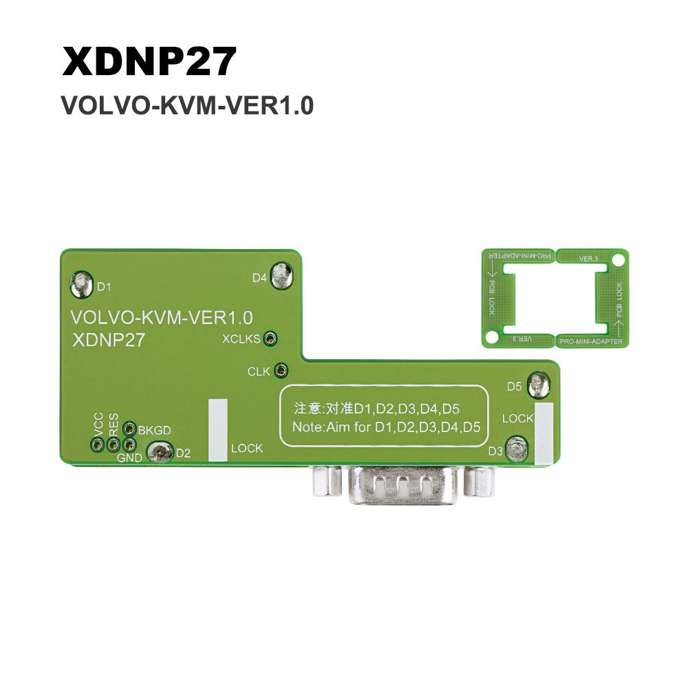 Xhorse XDNPP2 Solder-Free Adapters for Volvo 3pcs/set Work with MINI PROG and KEY TOOL PLUS