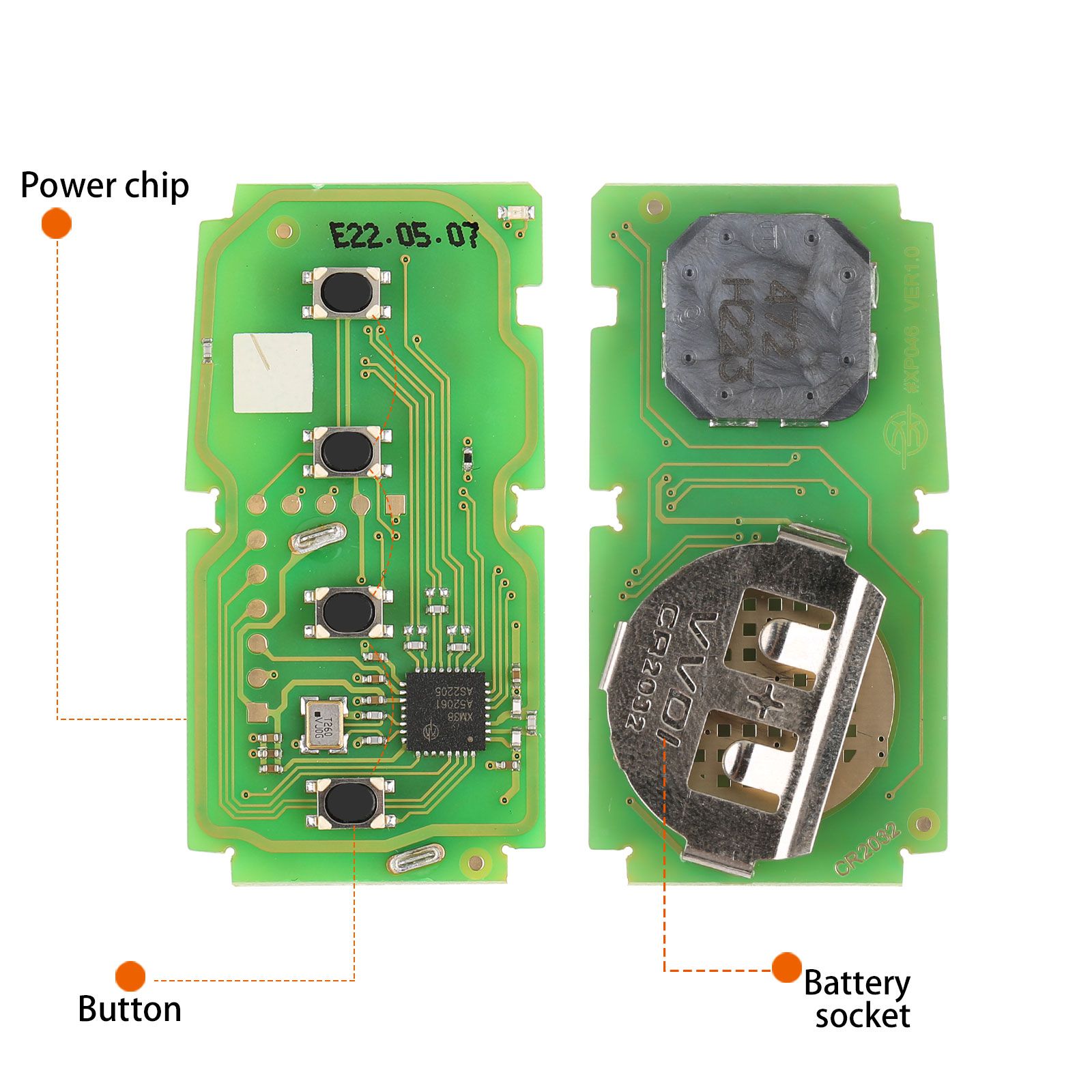 Xhorse XSTO01EN TOY.T for Toyota XM38 Smart Key with Shell Support 4D 8A 4A