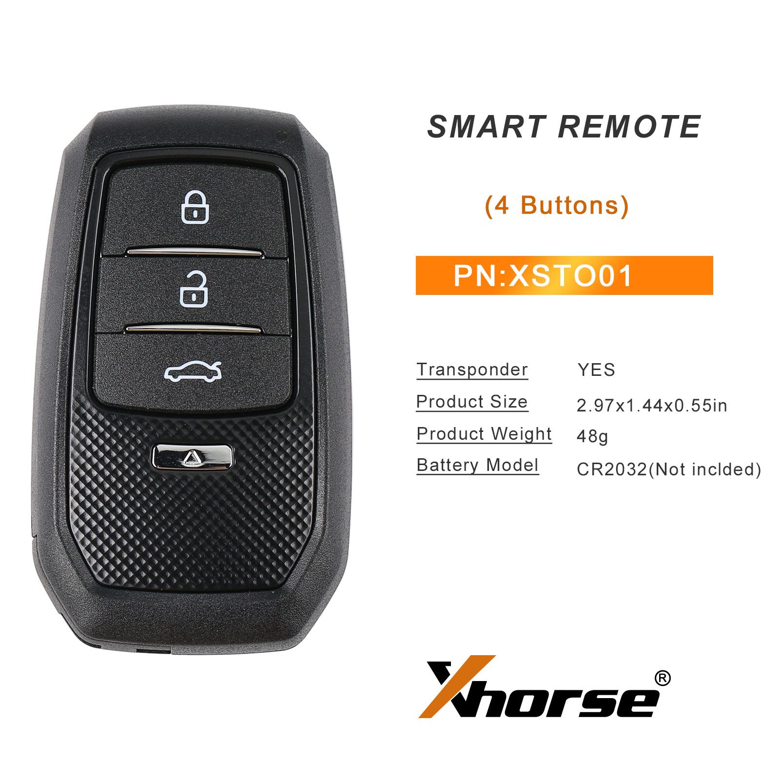 Xhorse XSTO01EN TOY.T for Toyota XM38 Smart Key with Shell Support 4D 8A 4A