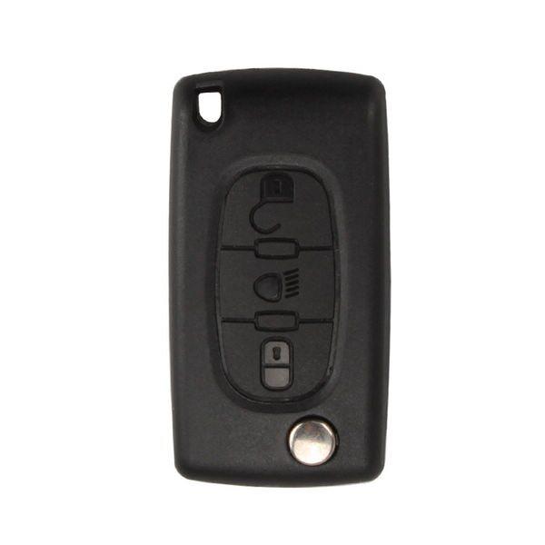 Remote Key Shell 3 Button (Light Button Without Battery Location) For Citroen Flip 5pcs/lot