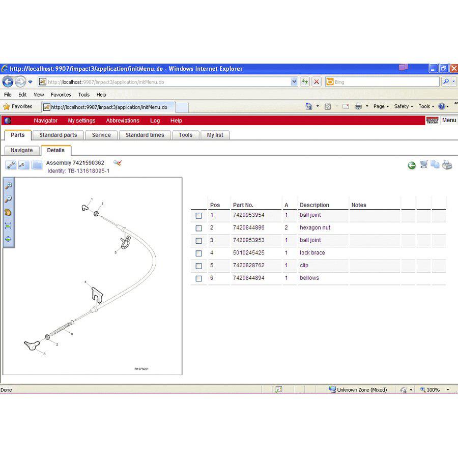 Impact 2015A Spare Parts Catalog For Renault Trucks