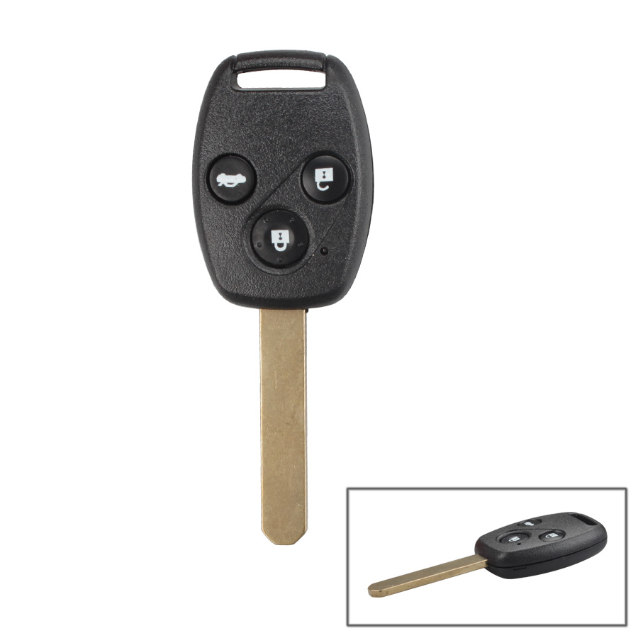 Remote Key 3 Button and Chip Fit ACCORD For 2005-2007 Honda FIT CIVIC ODYSSEY 10pcs/lot