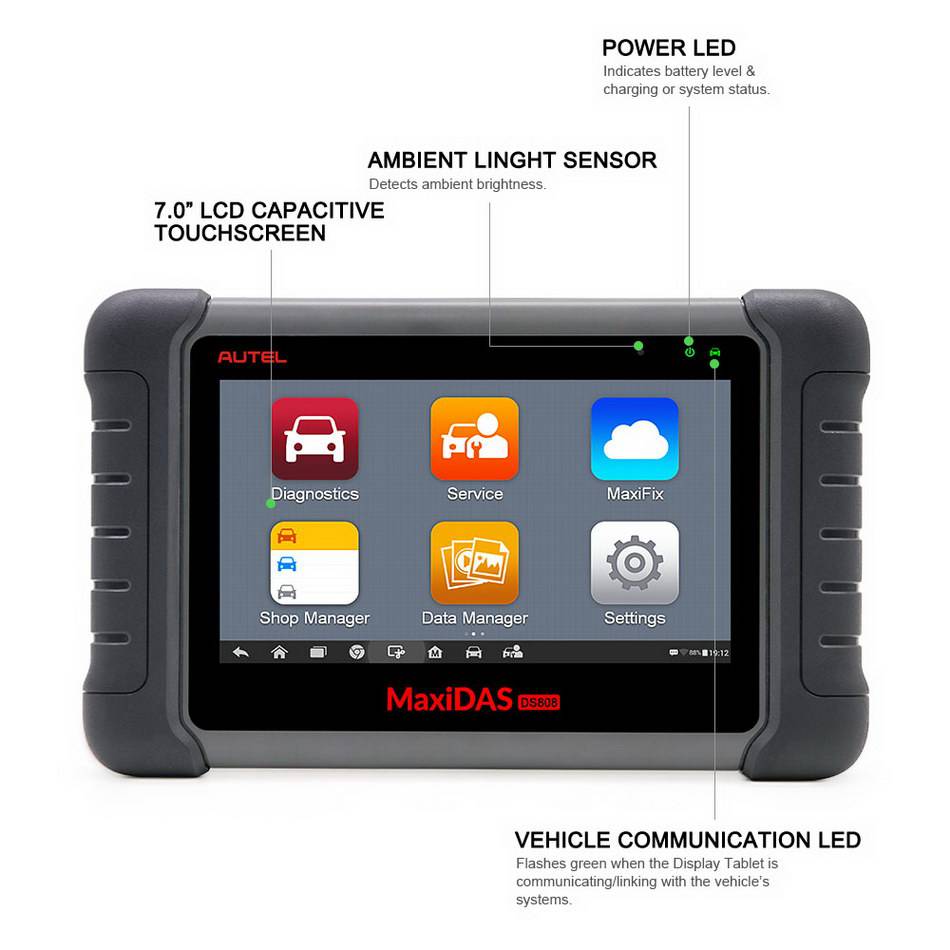 AUTEL MaxiDAS DS808 KIT Tablet Diagnostic Tool