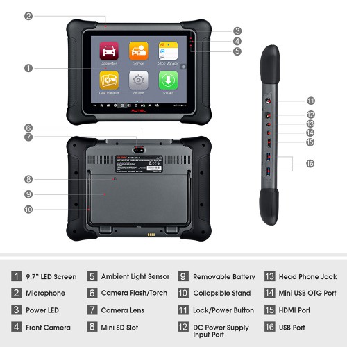 2022 Autel Maxisys Elite II Automotive Full Systems Diagnostic Tool with J2534 ECU Programming