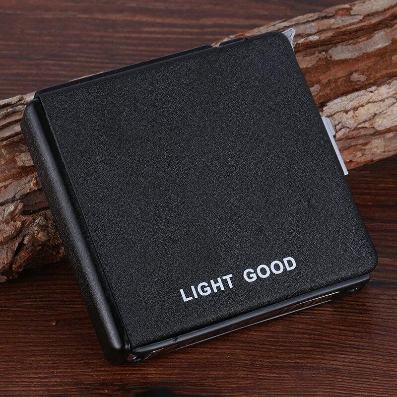 Automatic Ejection Butane Lighter Cigarette Case