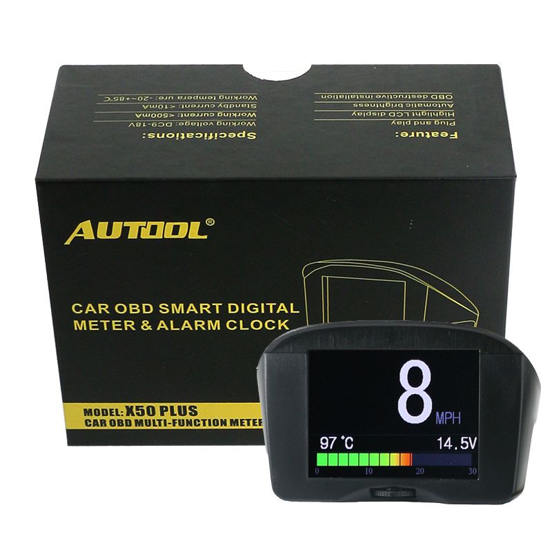 Autool X50 Plus Car OBD HUD Smart Digital Meter